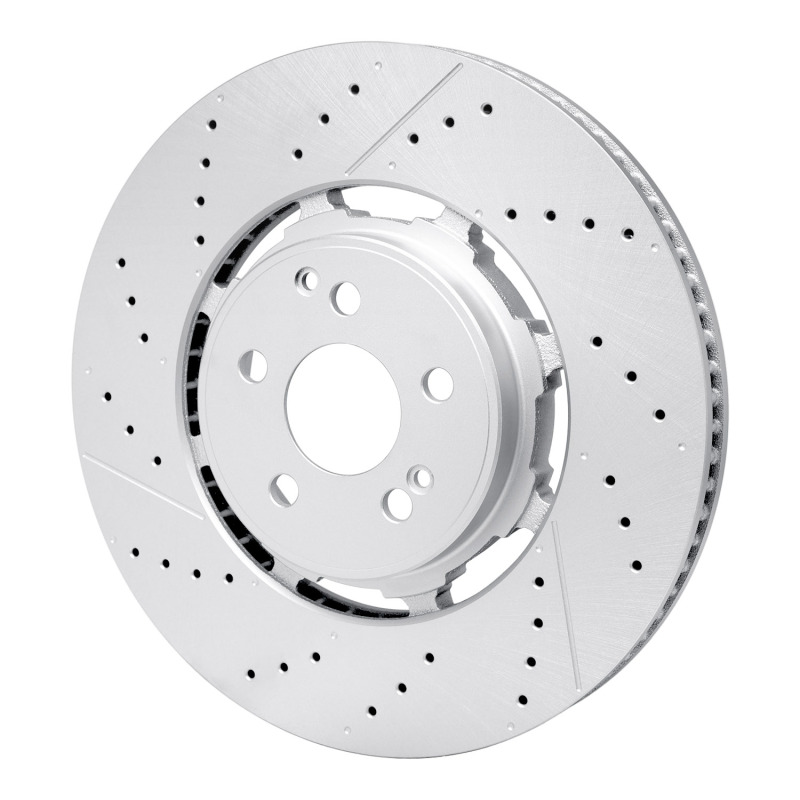 Mercedes-Benz Gls63 AMG Brake Rotor (1) - Rear - R1 Concepts - Geo-Carbon Rotor - Drill & Slot - `21-`25